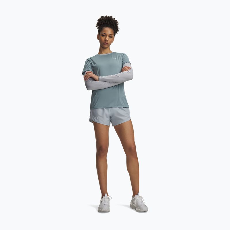 Spodenki do biegania damskie Under Armour Fly By 3" Shorts blue fog/blue fog/reflective 2