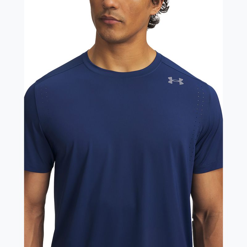 Koszulka do biegania męska Under Armour Velociti Pro SS blackout navy/reflective 3