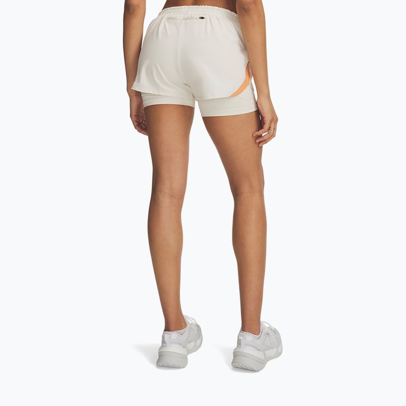 Spodenki do biegania damskie Under Armour Velociti Pro 4" 2N1 Shorts stone/reflective 3