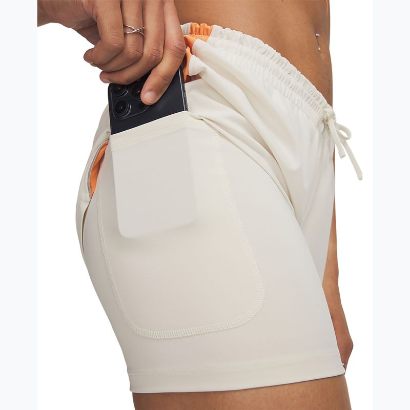Spodenki do biegania damskie Under Armour Velociti Pro 4" 2N1 Shorts stone/reflective 4