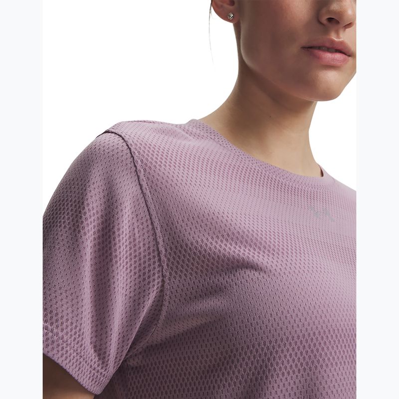 Koszulka do biegania damska Under Armour Velociti SS mauve pink/reflective 3