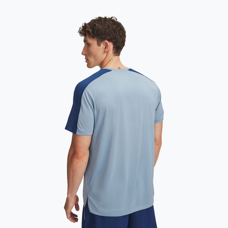 Koszulka do biegania męska Under Armour Velociti Reflect blue wind/blackout navy/reflective 2