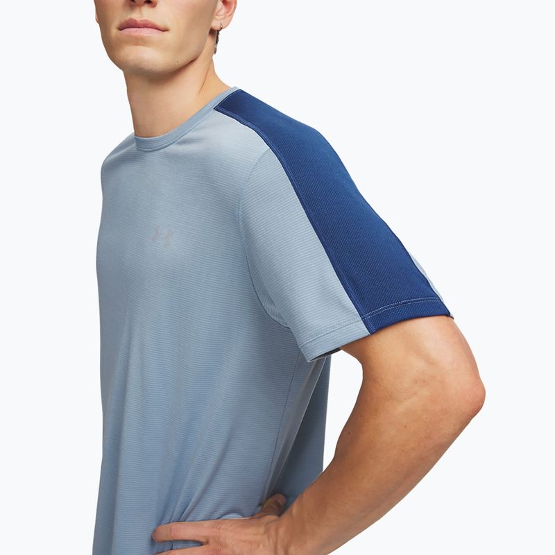 Koszulka do biegania męska Under Armour Velociti Reflect blue wind/blackout navy/reflective 3