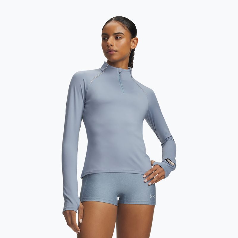 Bluza do biegania damska Under Armour Velociti Half Zip blue wind/reflective