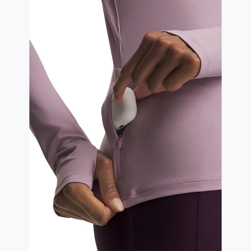Bluza do biegania damska Under Armour Velociti Half Zip mauve pink/reflective 3