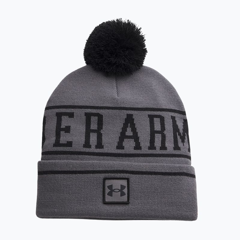 Czapka zimowa męska Under Armour Halftime Pom Beanie castlerock/black/black