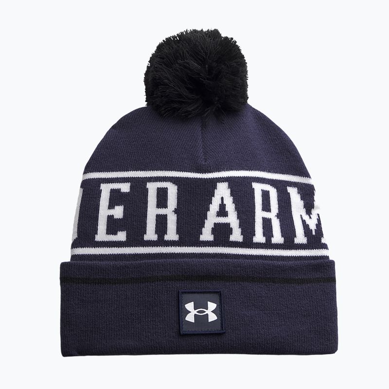 Czapka zimowa męska Under Armour Halftime Pom Beanie midnight navy/white/white