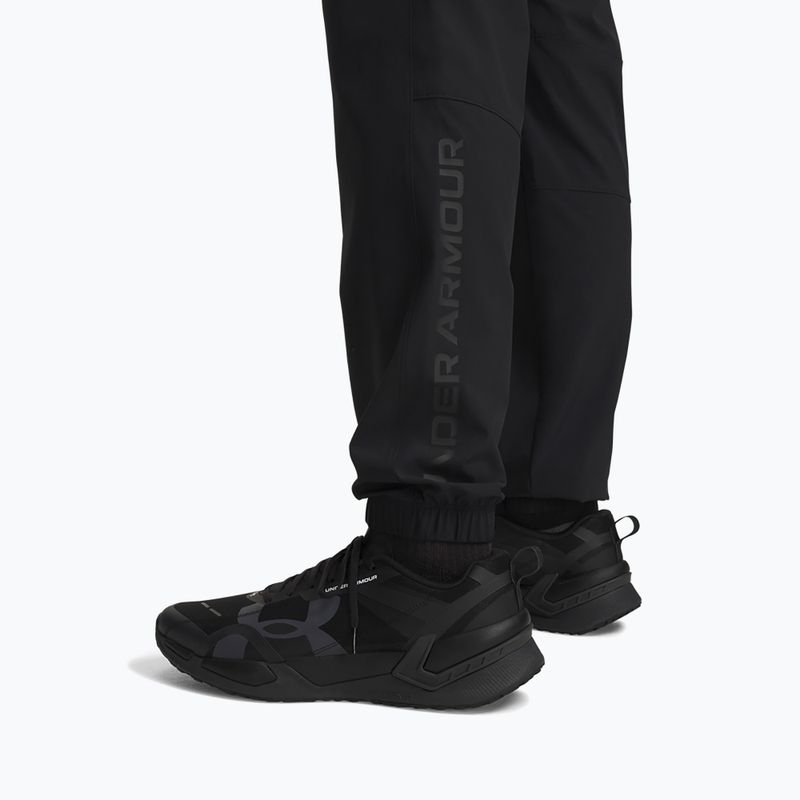 Spodnie treningowe męskie Under Armour Tech Utility Woven Pants black/black/steel 4