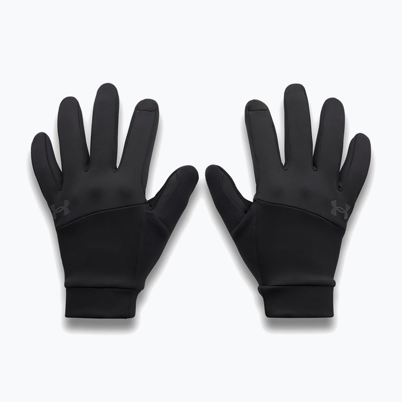 Rękawiczki do biegania męskie Under Armour Velociti Liner black/black/reflective 2