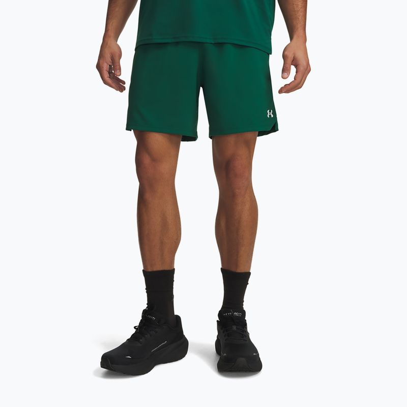 Spodenki treningowe męskie Under Armour Vanish Woven 2.0 Shorts campus ivy/white