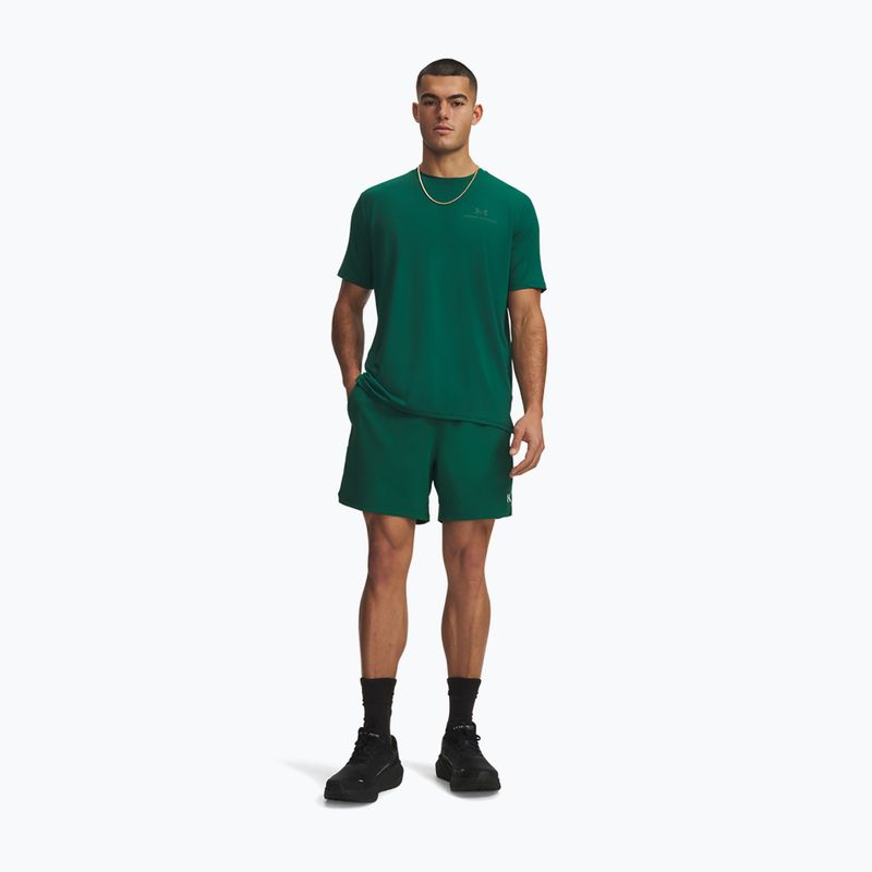 Spodenki treningowe męskie Under Armour Vanish Woven 2.0 Shorts campus ivy/white 2