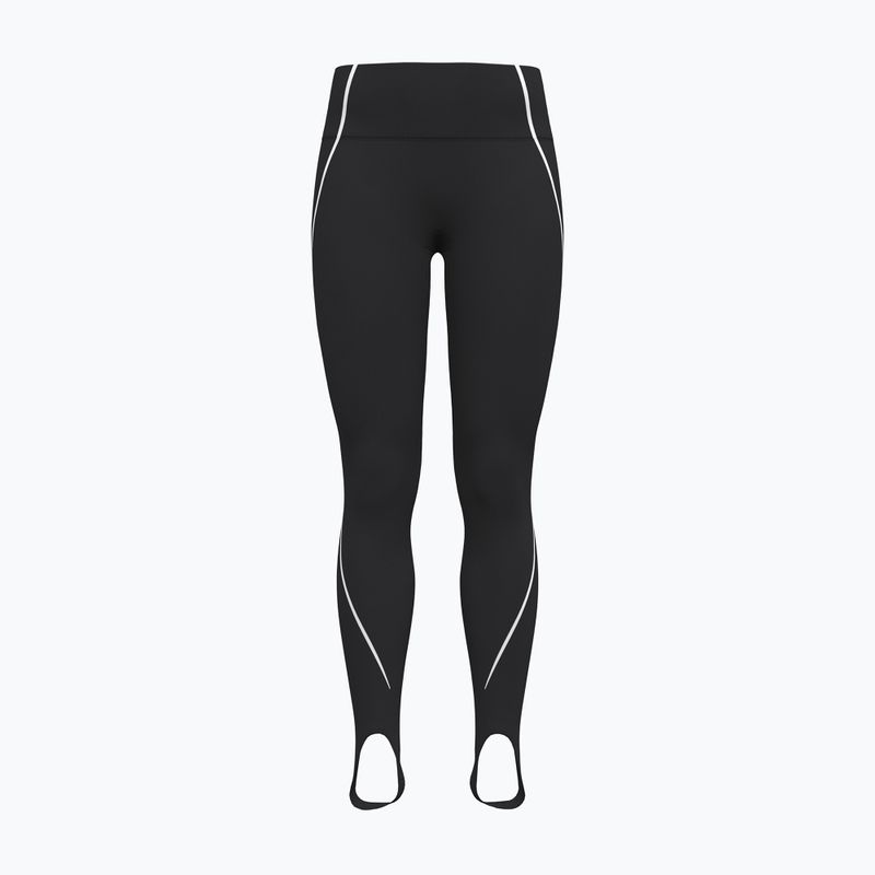 Legginsy treningowe damskie Under Armour Meridian Contour Stirrup Leggings ultimate black/white/ultimate black