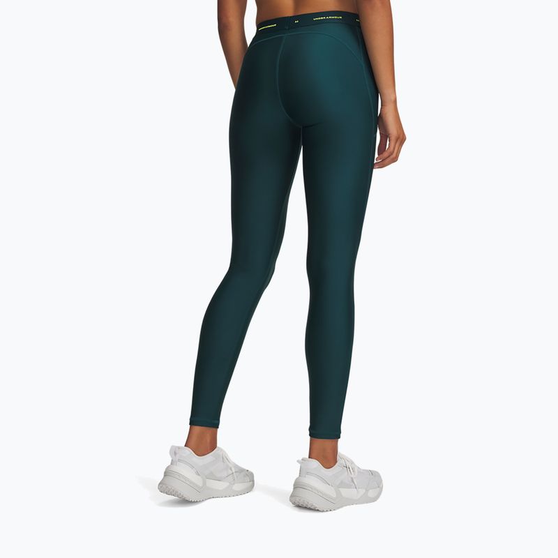 Legginsy treningowe damskie Under Armour HeatGear Novelty Leggings arden green/green citrine 3