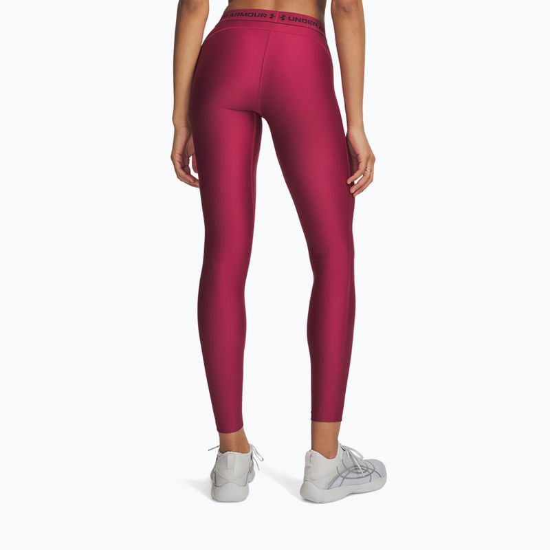 Legginsy treningowe damskie Under Armour HeatGear Leggings claret/ox blood 3