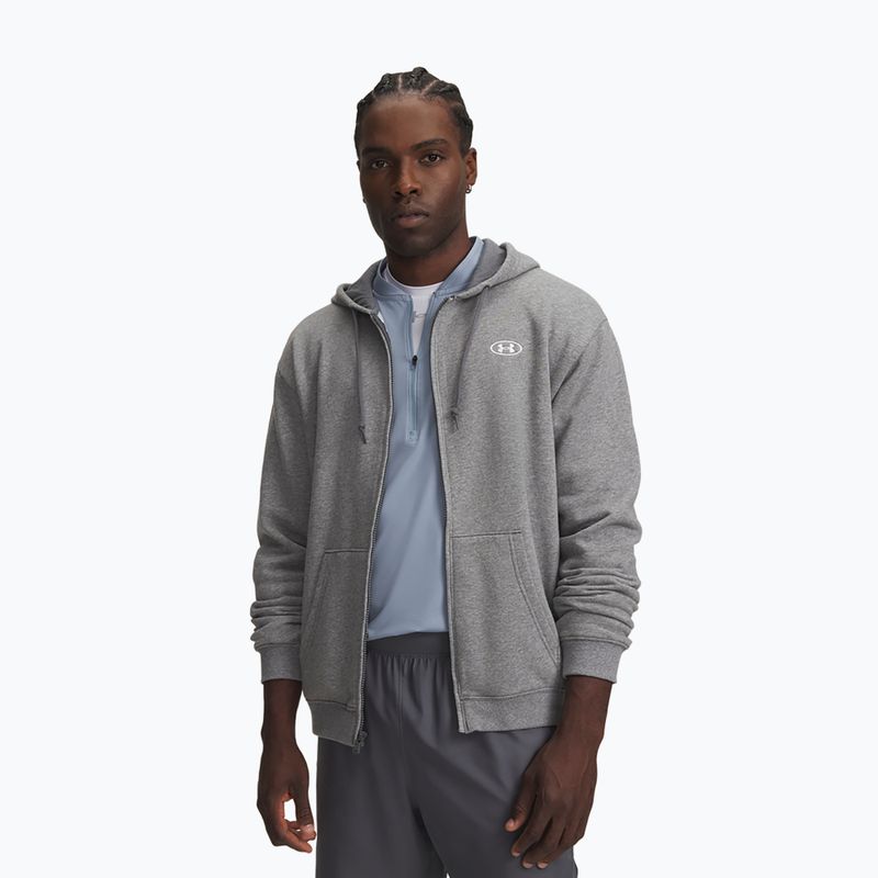 Bluza męska Under Armour Rival Fleece Full Zip castlerock light heather/black