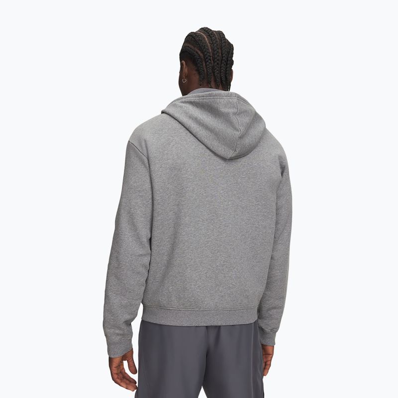 Bluza męska Under Armour Rival Fleece Full Zip castlerock light heather/black 2