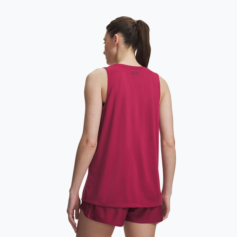 Koszulka treningowa damska Under Armour Tech Tank Solid claret/ox blood 2