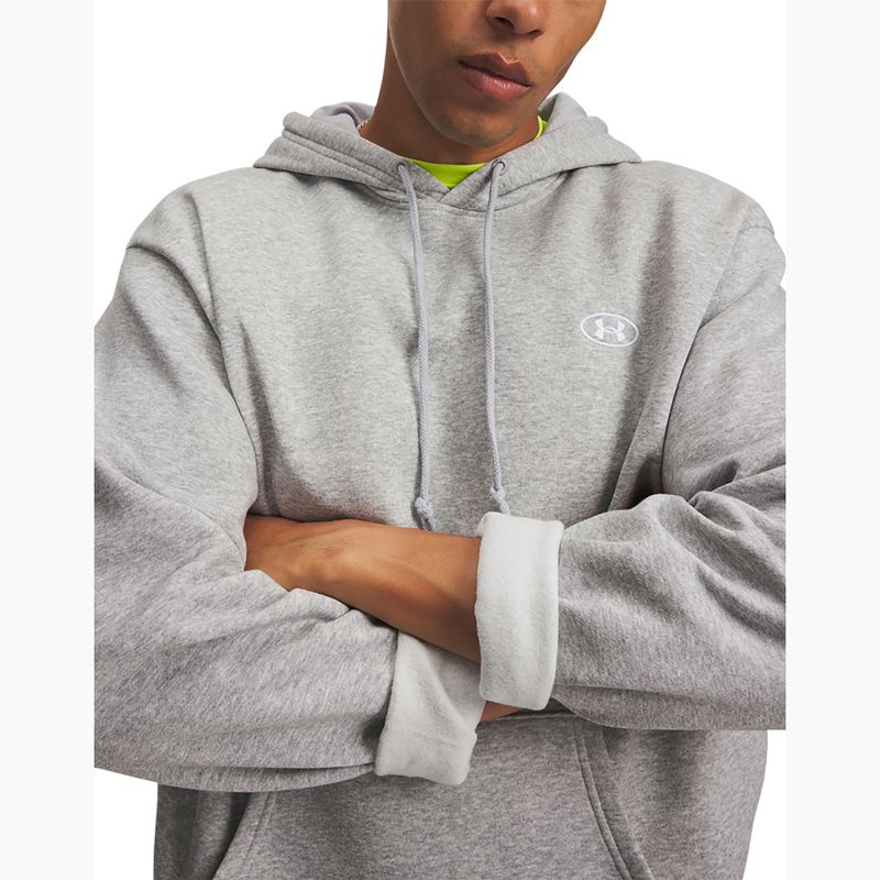 Bluza męska Under Armour Rival Fleece Hoodie mod gray light heather/white 3