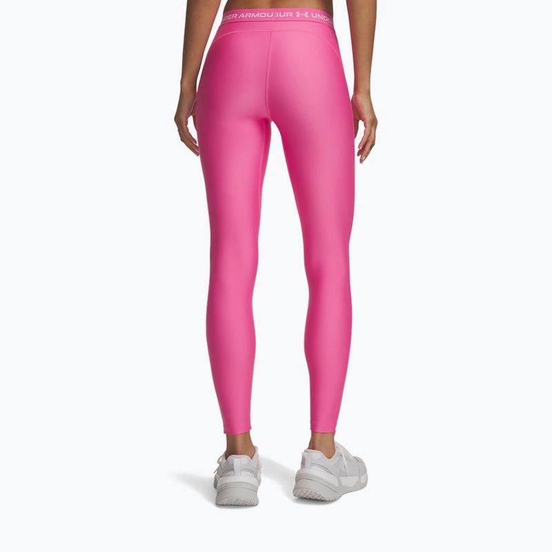 Legginsy treningowe damskie Under Armour HeatGear Leggings pink frenzy/prime pink 2