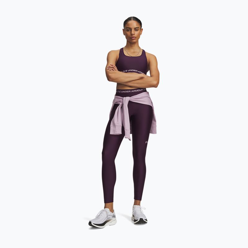 Legginsy treningowe damskie Under Armour HeatGear Leggings purple echo/mauve pink 2