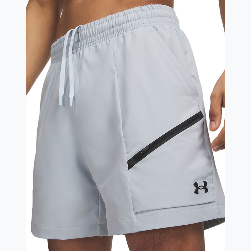 Spodenki treningowe męskie Under Armour Unstoppable Woven Shorts blue fog/black 4