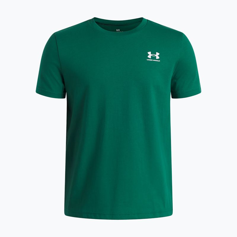 Koszulka dziecięca Under Armour Sportstyle Left Chest campus ivy/white