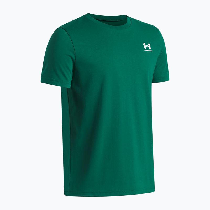 Koszulka dziecięca Under Armour Sportstyle Left Chest campus ivy/white 3