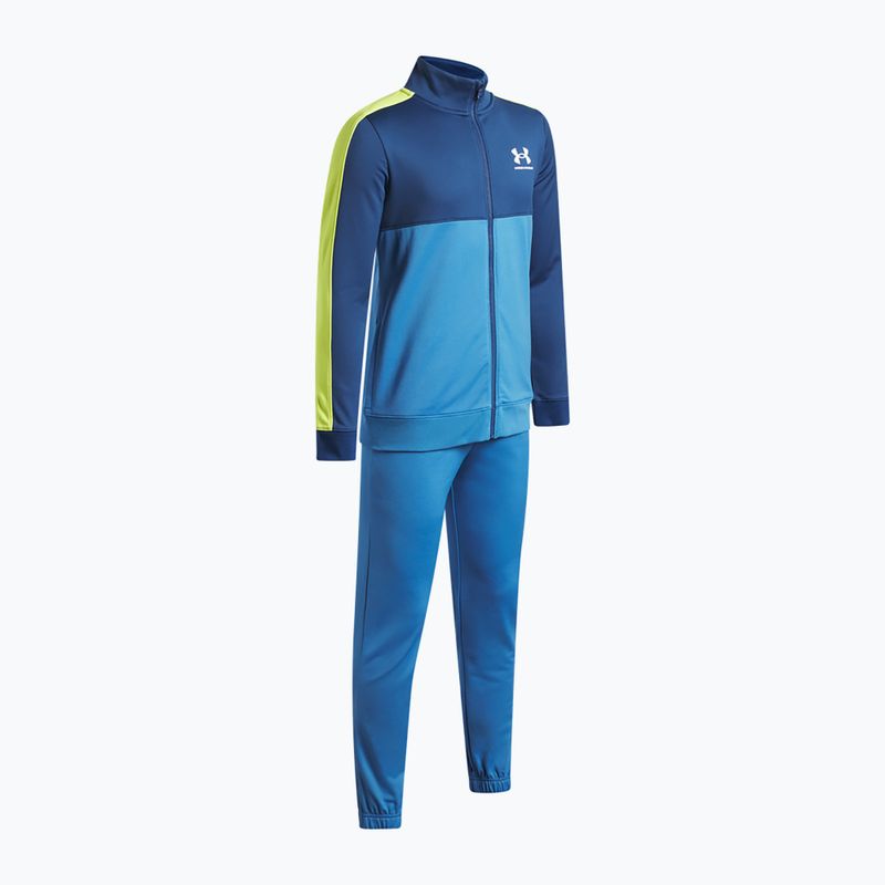 Dres dziecięcy Under Armour Rival Cb Knit Track Suit aegean blue/blackout navy/white 3