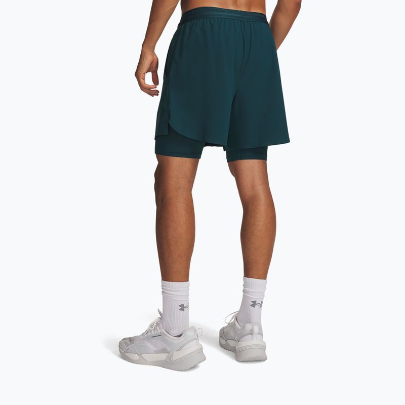 Spodenki treningowe męskie Under Armour Vanish Elite 2IN1 Shorts arden green/arden green 3