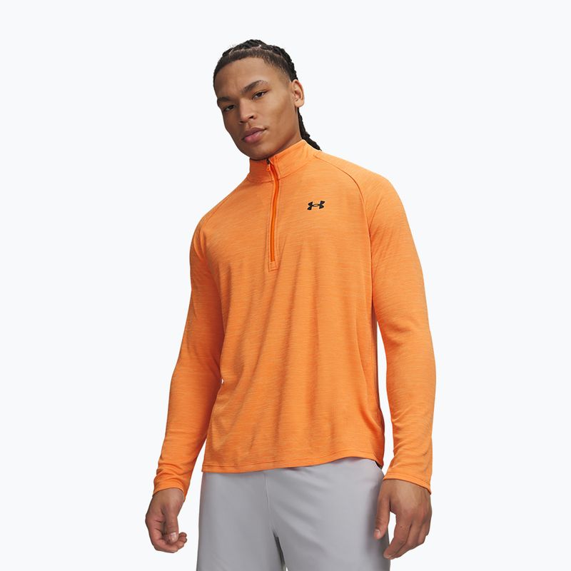 Bluza męska Under Armour Tech Textured 1/2 Zip LS outrageous orange/black