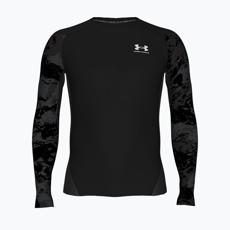 Longsleeve treningowy męski Under Armour HG Armour Comp ultimate black/white