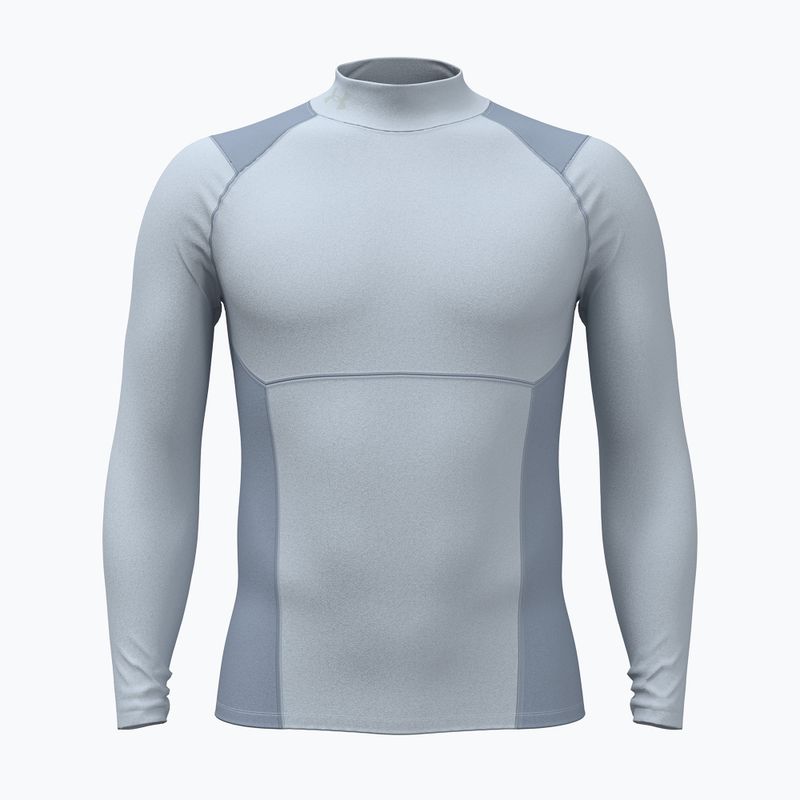 Longsleeve treningowy męski Under Armour Coldgear Elite Comp Mock blue fog/blue wind/reflective