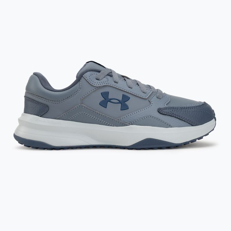 Buty treningowe męskie Under Armour Edge Leather gravel/blue fog/blackout navy 2