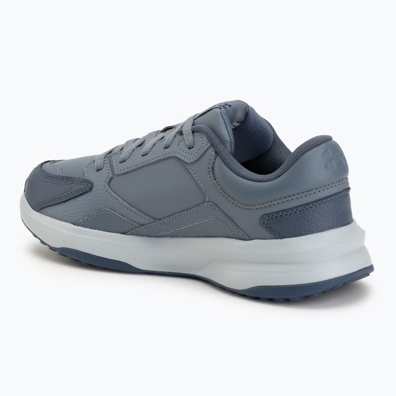 Buty treningowe męskie Under Armour Edge Leather gravel/blue fog/blackout navy 3