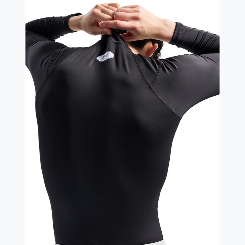 Longsleeve treningowy męski Under Armour Coldgear Elite Comp Mock ultimate black/ultimate black/reflective 5