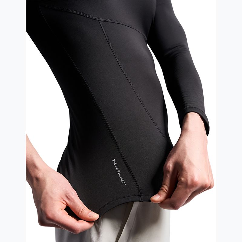 Longsleeve treningowy męski Under Armour Coldgear Elite Comp Mock ultimate black/ultimate black/reflective 7