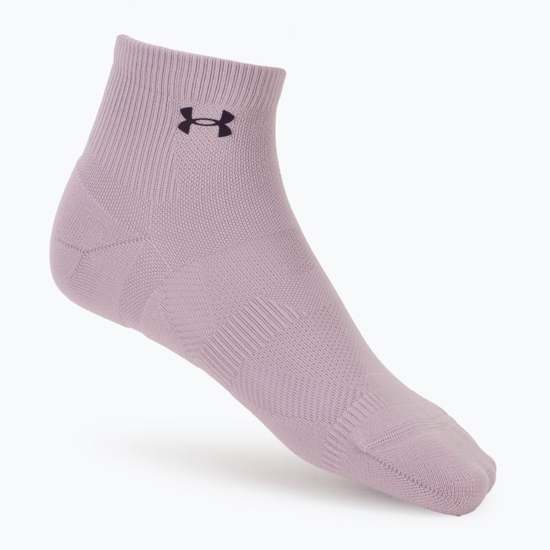 Skarpety damskie Under Armour Vanish 3 Pack mauve pink/titanium/purple echo 2