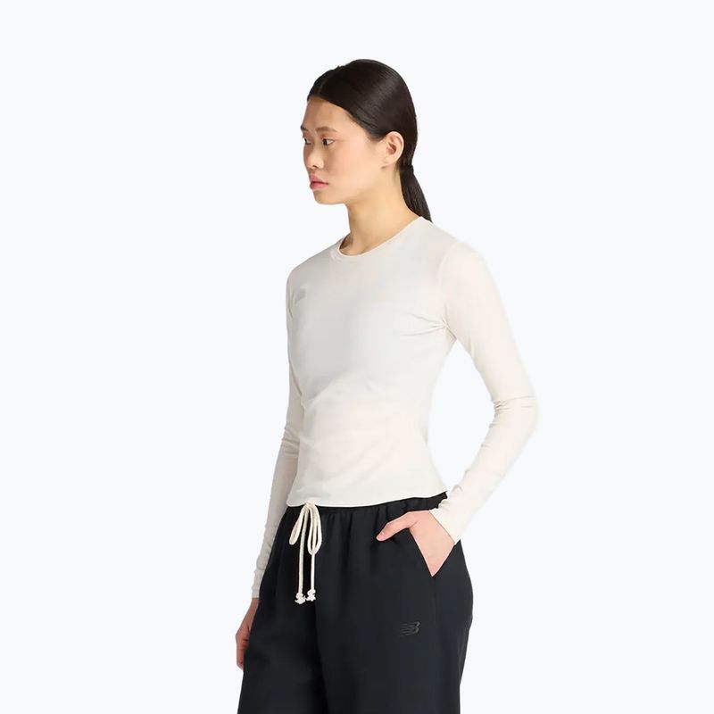 Longsleeve damski New Balance Micro-Rib white 3