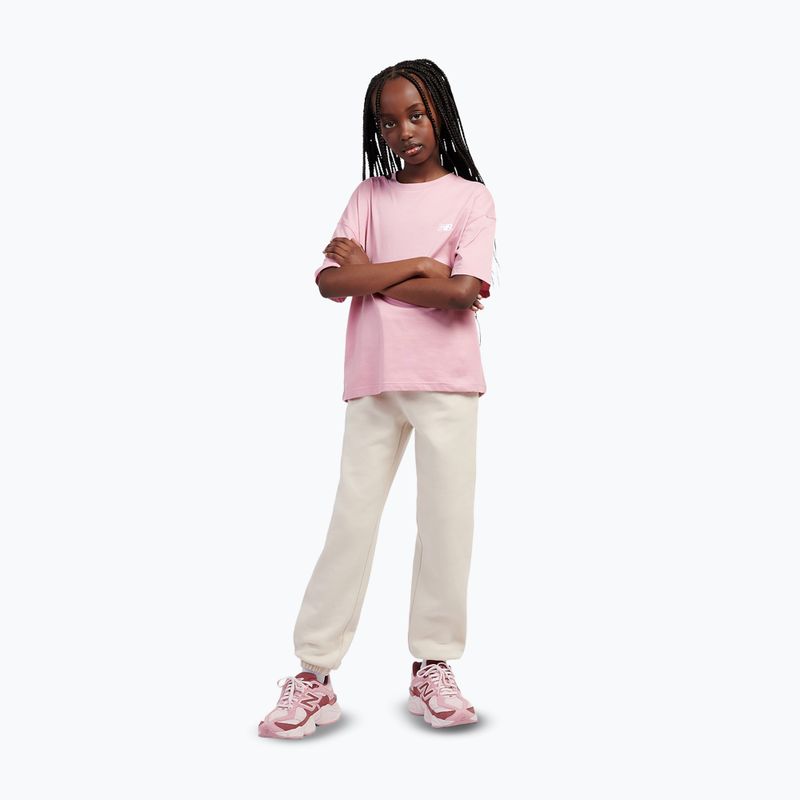 Koszulka dziecięca New Balance Jersey Small Logo Tee pink taffy 2