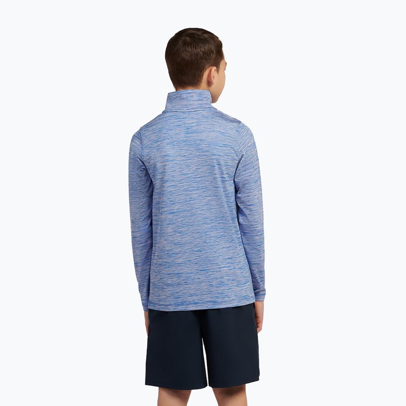 Bluza dziecięca New Balance Athletics Quarter Zip Funnel blue gemstone 3