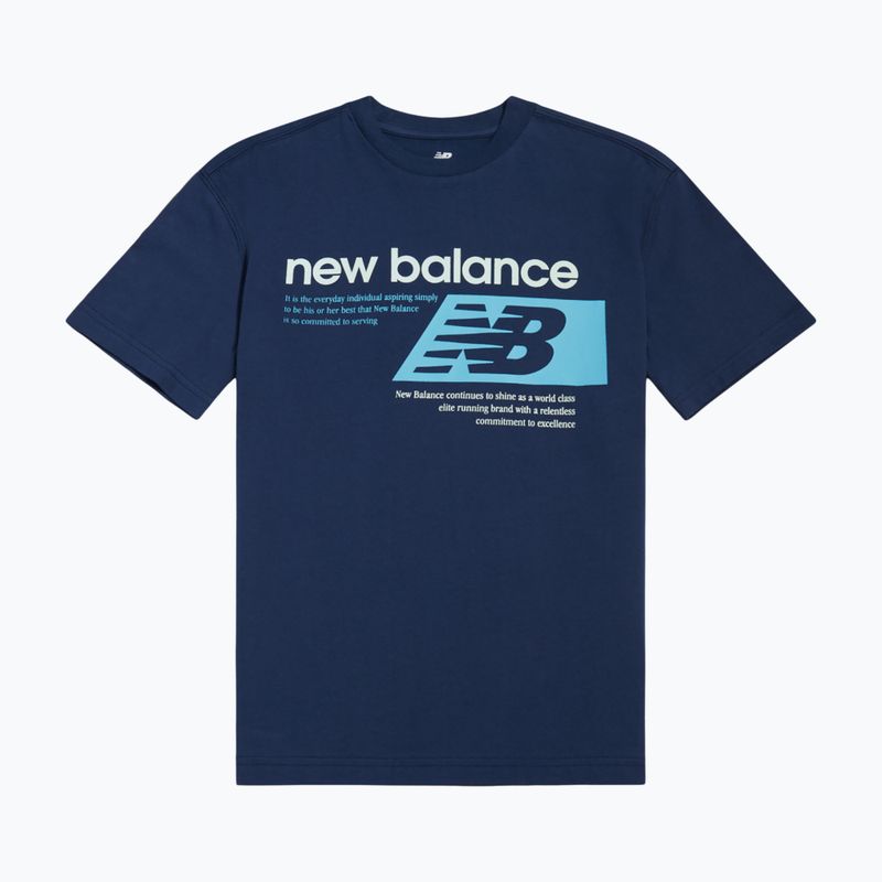 Koszulka dziecięca New Balance Authentic Brand Players Graphic Tee nb navy 7