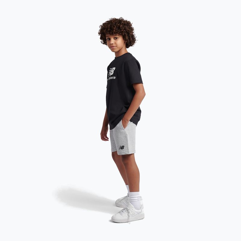 Komplet dziecięcy New Balance Stacked Logo Tee & FT Short nb caviar 3