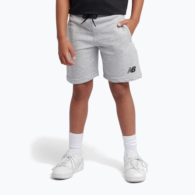 Komplet dziecięcy New Balance Stacked Logo Tee & FT Short nb caviar 6