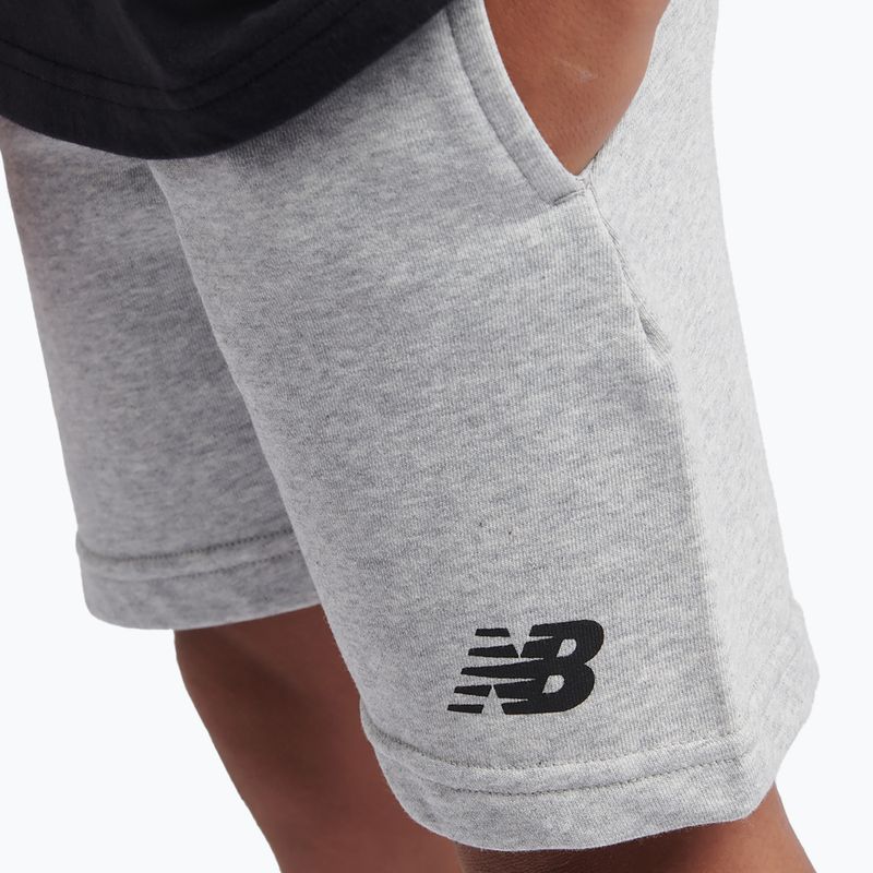 Komplet dziecięcy New Balance Stacked Logo Tee & FT Short nb caviar 7