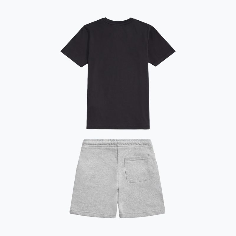 Komplet dziecięcy New Balance Stacked Logo Tee & FT Short nb caviar 9