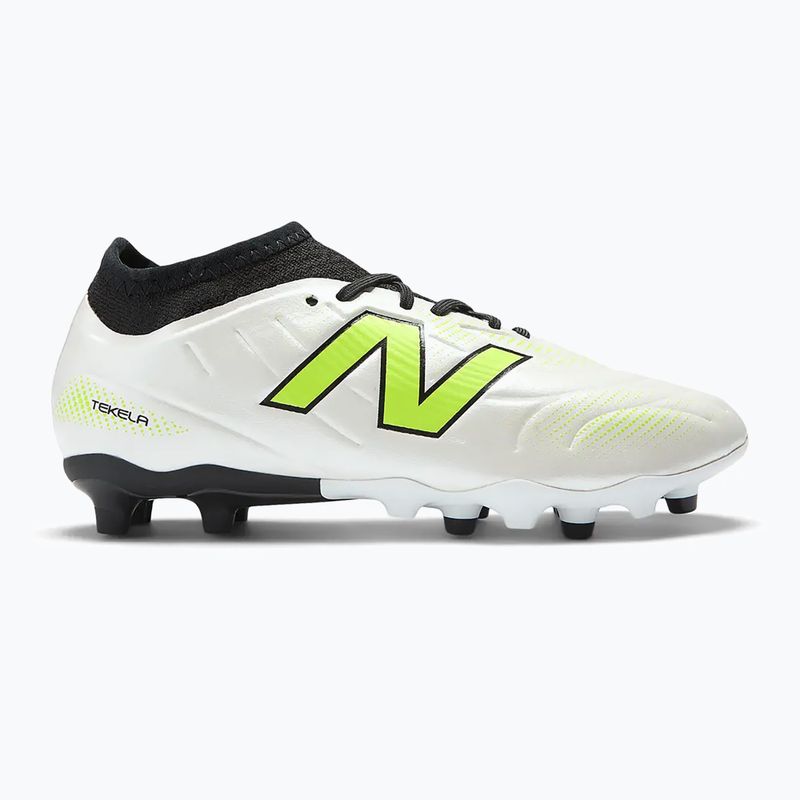 Buty do piłki nożnej dziecięce New Balance Tekela Team Low JR FG white