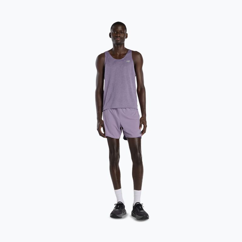 Koszulka męska New Balance Singlet Athletics candied violet heather 2