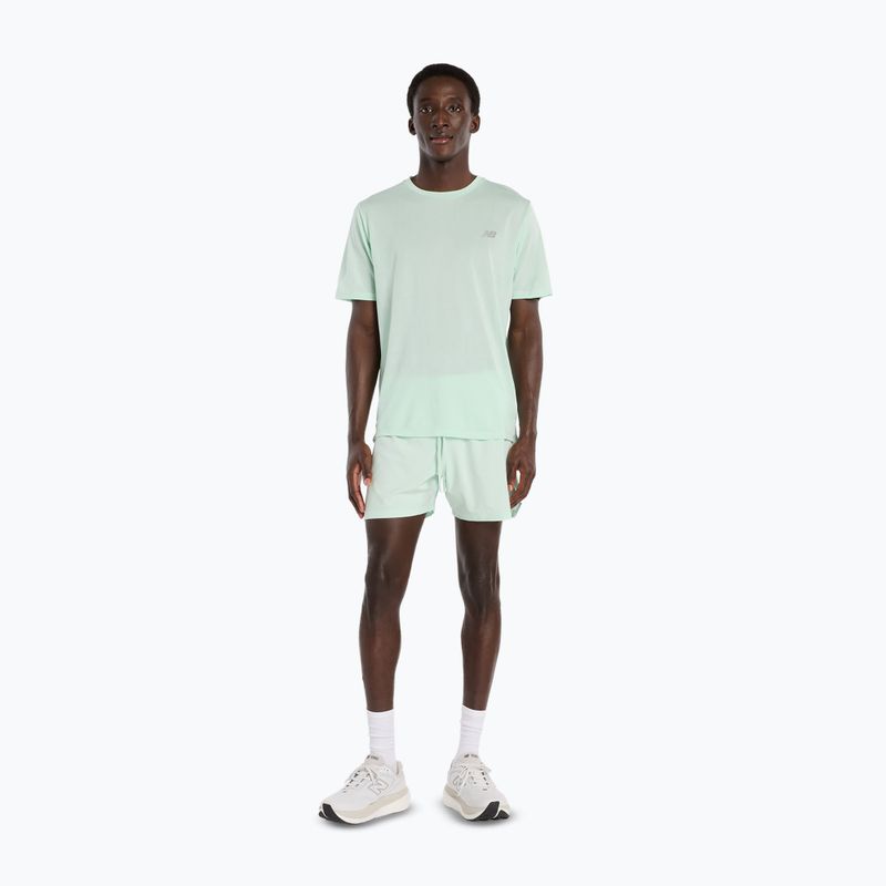 Koszulka męska New Balance Athletics Run cosmic jade heather 2
