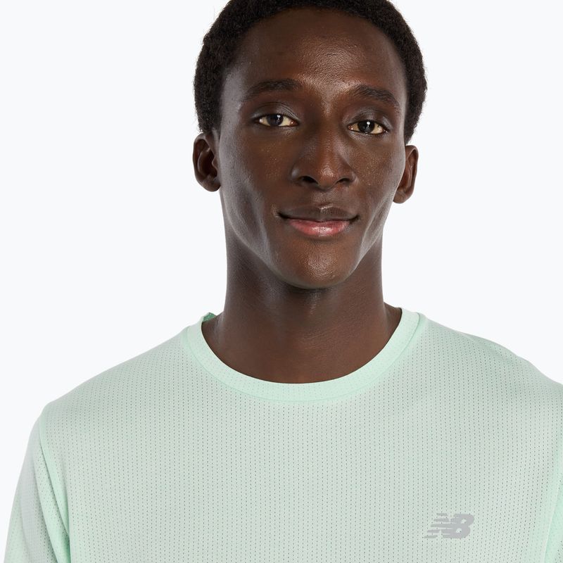 Koszulka męska New Balance Athletics Run cosmic jade heather 5