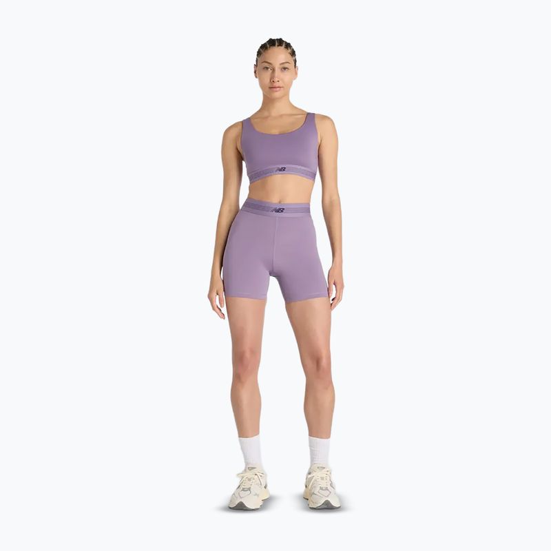 Spodenki damskie New Balance AC Fitted 5" candied violet 2